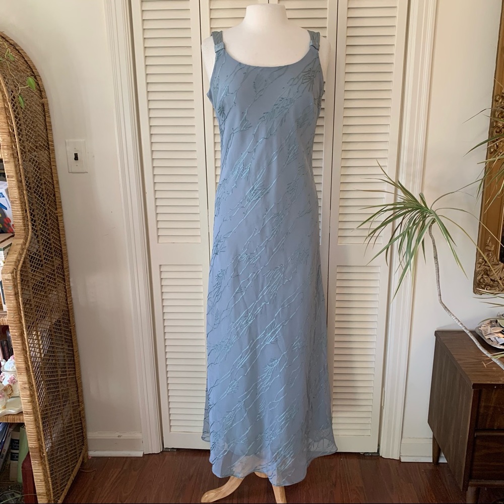 Vintage Blue Maxi Dress